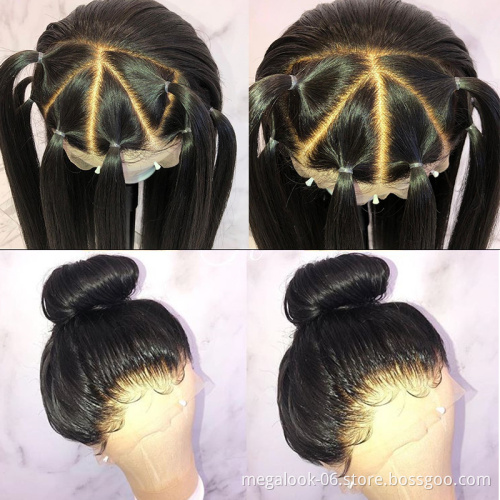 2020 Hot Selling Wholesale Free Shipping Cuticle Aligned Unprocessed Brazilian Hair Virgin Human Hair Full Lace Wigs